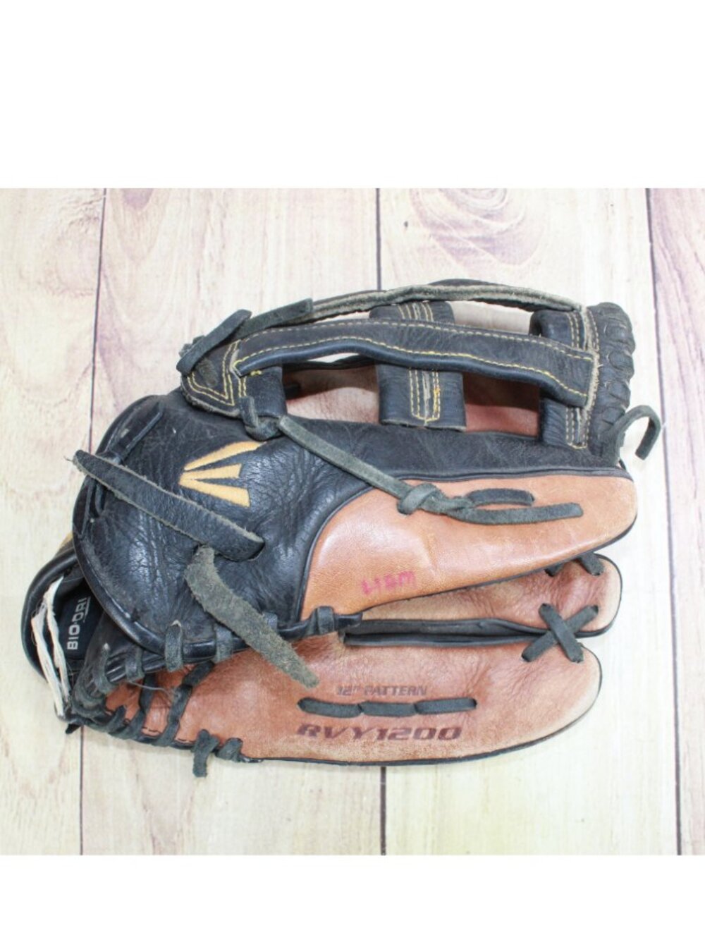 Easton Rival Mens 12” RVY1200 Genuine Leather Baseball Glove Black & Brown